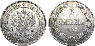 Лот №1001, 2 марки 1905 года. L.