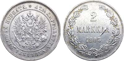 Лот №1002, 2 марки 1905 года. L.