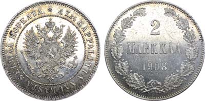 Лот №1020, 2 марки 1908 года. L.