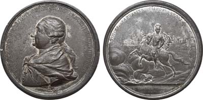 Лот №285, Медаль 1771 года. В честь графа Григория Григорьевича Орлова, за избавление Москвы от моровой язвы.
