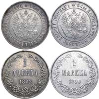 Лот №906, Сборный лот из 2 монет  1892 года.