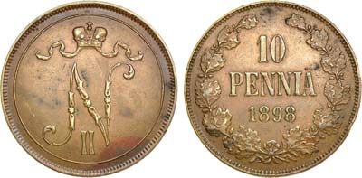 Лот №951, 10 пенни 1898 года.