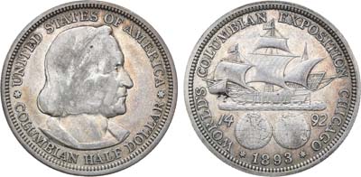 Лот №131,  США. 1/2 доллара (50 центов) 1893 года. Колумбийская выставка.