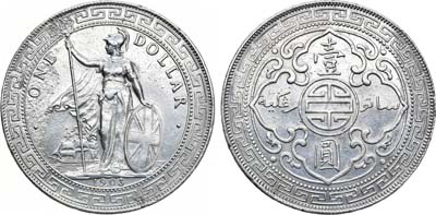 Лот №26,  Великобритания. Британская империя. Король Эдуард VII. Торговый доллар 1903 года.
