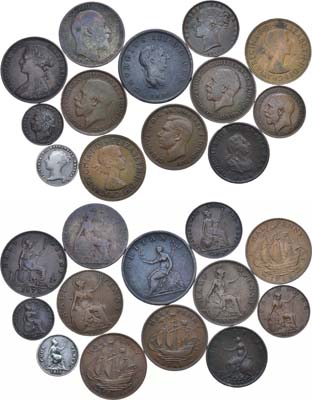 Лот №27,  Великобритания. Сборный лот из 13 монет 1799-1966 гг.