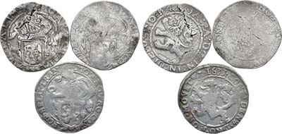 Лот №300,  Нидерланды (Республика Соединённых Провинций). Сборный лот из трёх монет по 1/2 лёвендальдера.