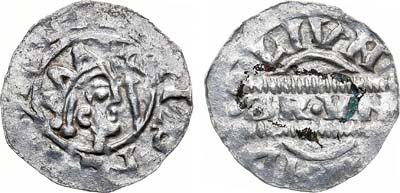 Лот №369,  Фрисландия. Бруно III. Денарий 1015-1057 гг.