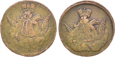 Лот №601, 1 копейка 1755 года. Без обозначения монетного двора.