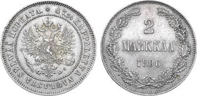 Лот №1212, 2 марки 1906 года. L.