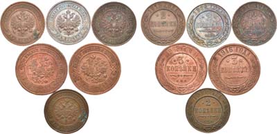 Лот №1265, Сборный лот из 6 монет.