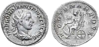 Лот №15,  Римская Империя. Император Гордиан III. Антониниан 243-244 гг.