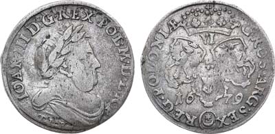 Лот №167,  Речь Посполитая. Король польский и великий князь литовский Ян III Собеский. 6 грошей 1679 года (TLB).
