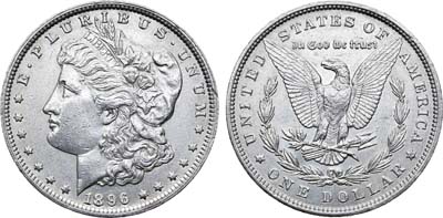 Лот №196,  США. 1 доллар 1896 года.