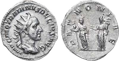 Лот №28,  Римская Империя. Император Деций Траян. Антониниан 250-251 гг.