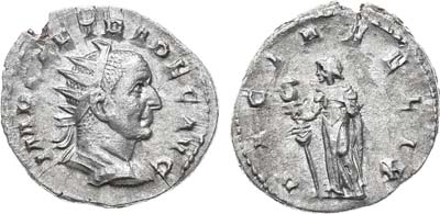 Лот №30,  Римская Империя. Император Деций Траян. Антониниан 251 год.