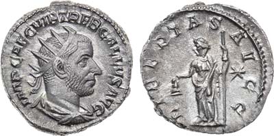 Лот №37,  Римская Империя. Император Требониан Галл. Антониниан 251-252 гг.