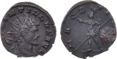 Лот №56,  Римская Империя. Император Марк Аврелий Клавдий Квинтилл. Антониниан 270 года.