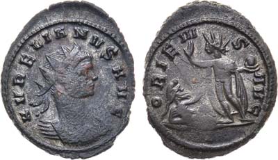 Лот №59,  Римская Империя. Император Аврелиан. Антониниан 273 года.