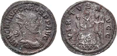 Лот №64,  Римская Империя. Император Марк Аврелий Кар. Антониниан 282 года.
