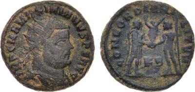 Лот №69,  Римская Империя. Император Максимиан. Пореформенный радиат 295-296 гг.