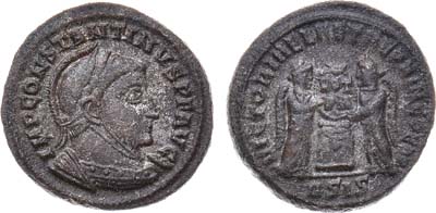 Лот №72,  Римская Империя. Император Константин I Великий. Центенионалий 319 года.