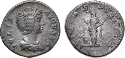 Лот №8,  Римская империя. Юлия Домна (жена императора Септимия Севера). Денарий 203 года.