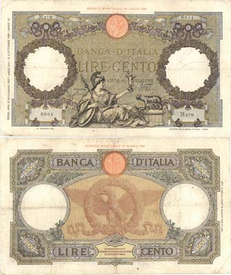Лот №258,  Италия. Банк Италии. 100 лир 1937 года.