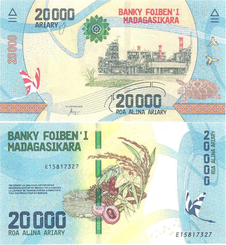 Лот №267,  Мадагаскар. Центральный банк Мадагаскара. 20000 ариари 2017.