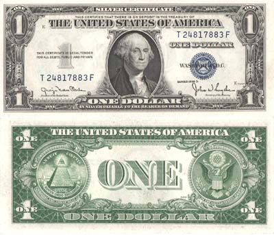 Лот №279,  США. Казначейство США. 1 доллар 1935 года.