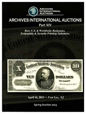 Лот №315,  Archives International Auctions. Каталог аукциона. Часть XIV. Редкие банкноты США и мира, ценные бумаги.
