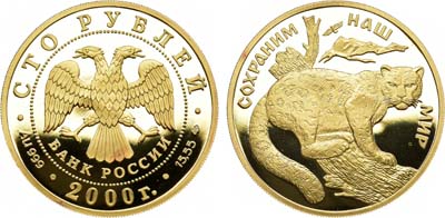 Лот №112, 100 рублей 2000 года. Серия 