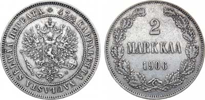 Лот №1513, 2 марки 1906 года. L.