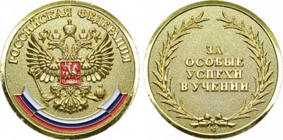 Лот №1910, Медаль 2007 года. школьная 