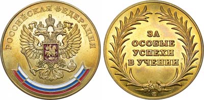 Лот №1912, Медаль 2007 года. школьная 