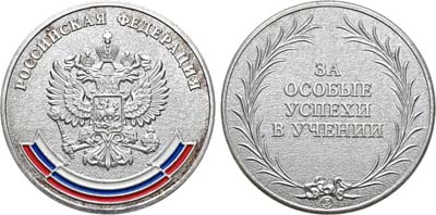 Лот №1920, Медаль 2007 года. школьная 