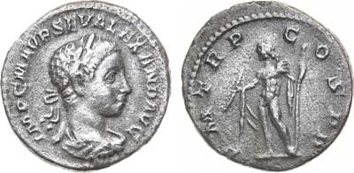 Лот №21,  Римская Империя. Император Александр Север. Денарий 222 года.