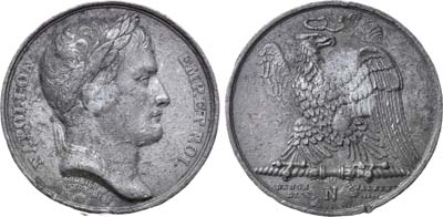 Лот №222,  Франция. Империя. Император Наполеон I. Медаль 1807 года. В память побед французов 1807 года.