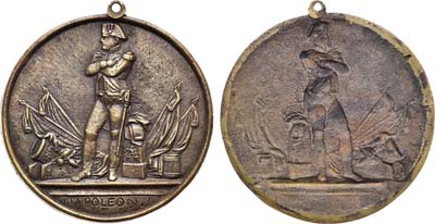 Лот №226,  Франция. Медальон с изображением Наполеона I.