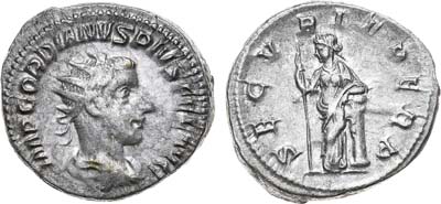 Лот №30,  Римская Империя. Император Гордиан III. Антониниан 243-244 гг.