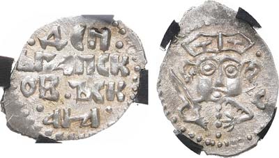 Лот №315,  Псковская республика. Денга 1424-1460 гг. В слабе RNGA AU 55.