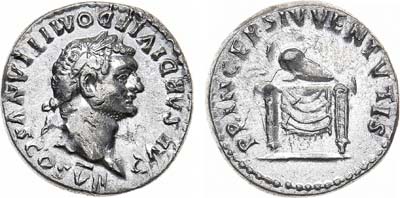 Лот №9,  Римская Империя. Император Домициан. Денарий 80 года.