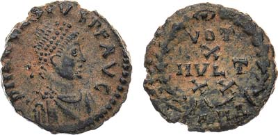 Лот №3,  Римская Империя. Император Аркадий. 1/2 центенионалия 383-384 гг.