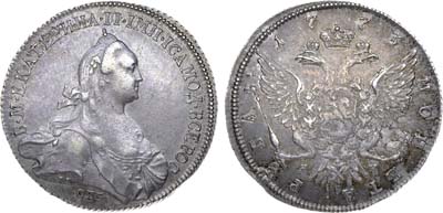 Лот №159, 1 рубль 1773 года. СПБ-ТI-ЯЧ. Особый портрет.
