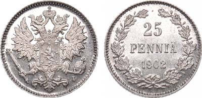 Лот №508, 25 пенни 1902 года. L.