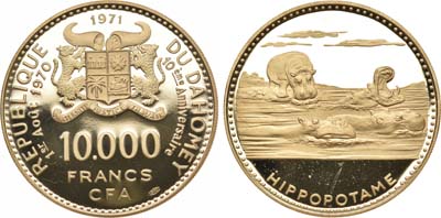 Лот №697, Дагомея. 10000 франков 1971 года.
