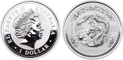 Лот №1,  Австралия. Королева Елизавета II. 1 доллар 2000 года. Серия 