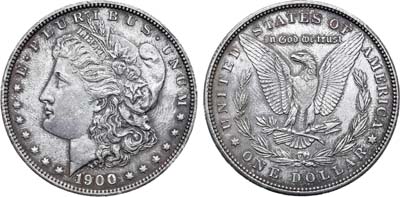 Лот №327,  США. 1 доллар 1900 года.