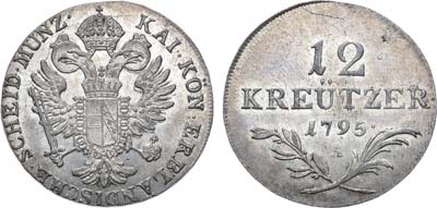 Лот №227,  Священная Римская империя. Австрия. Император Франц II. 12 крейцеров 1795 года.