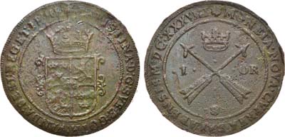 Лот №264,  Королевство Швеция. Королева Кристина I. 1 эре 1638 года.