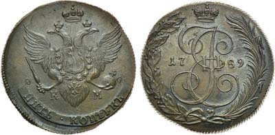 Лот №521, 5 копеек 1789 года. КМ.